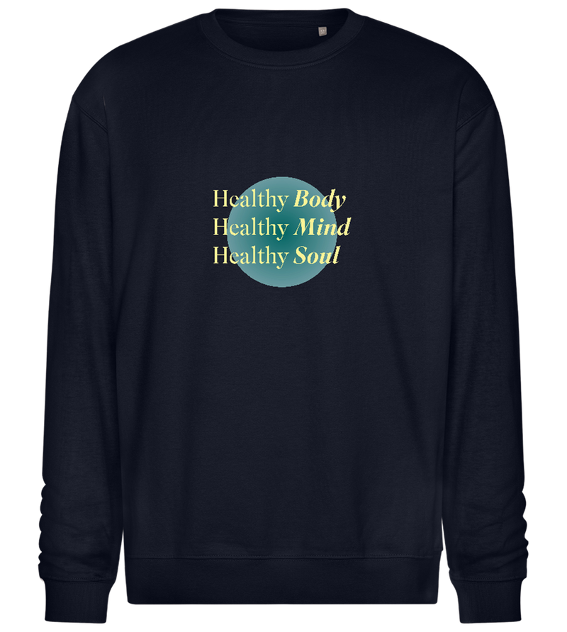 Healthy Mind Design - Comfort Essential Unisex Sweater_FRENCH NAVY_front