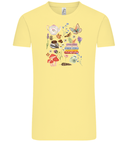 Autumn Vibes Design - Comfort Unisex T-Shirt_AMARELO CLARO_front