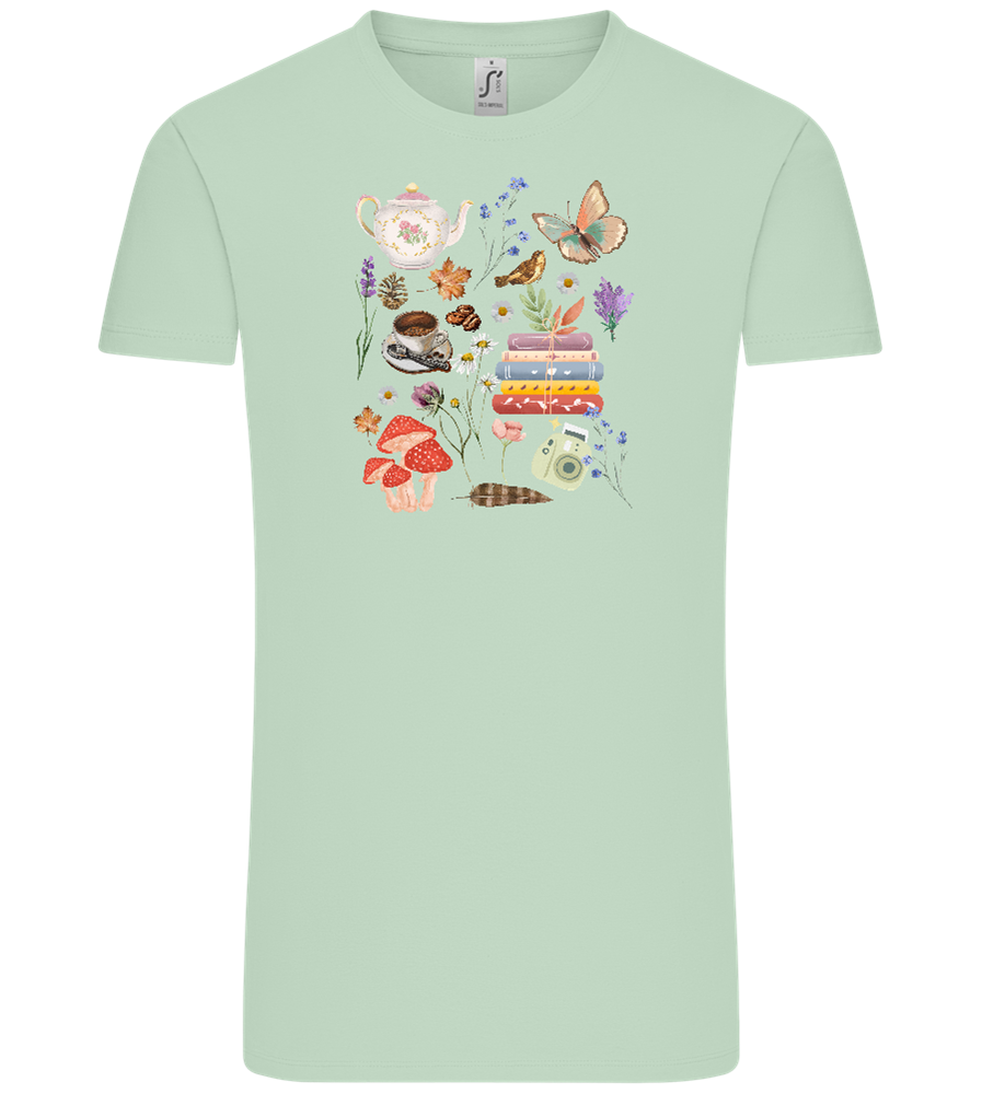 Autumn Vibes Design - Comfort Unisex T-Shirt_ICE GREEN_front