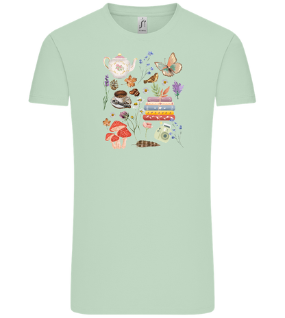 Autumn Vibes Design - Comfort Unisex T-Shirt_ICE GREEN_front