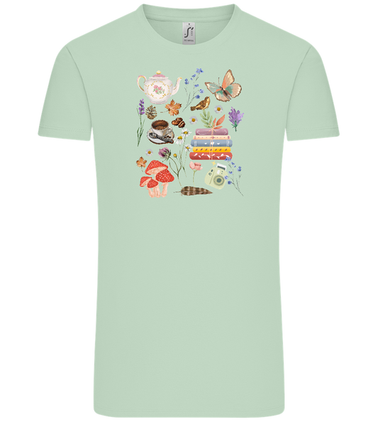 Autumn Vibes Design - Comfort Unisex T-Shirt_ICE GREEN_front