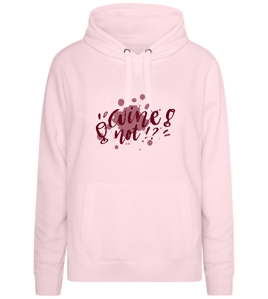 Wine Not Stain Design - Premium women's hoodie_LIGHT PEACH ROSE_front