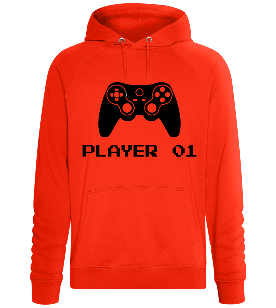 Player 01 Design - Comfort unisex hoodie_BURNT ORANGE_front