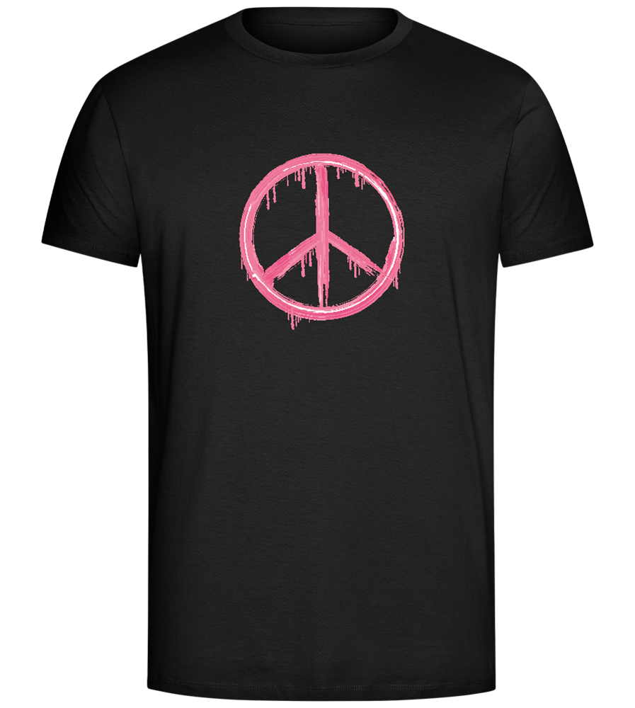 Peace Symbol Design - Comfort Unisex T-Shirt_DEEP BLACK_front