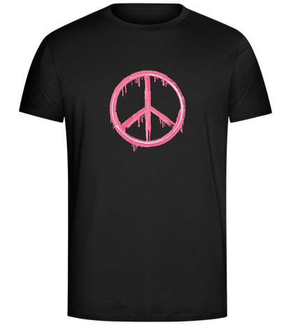 Peace Symbol Design - Comfort Unisex T-Shirt_DEEP BLACK_front