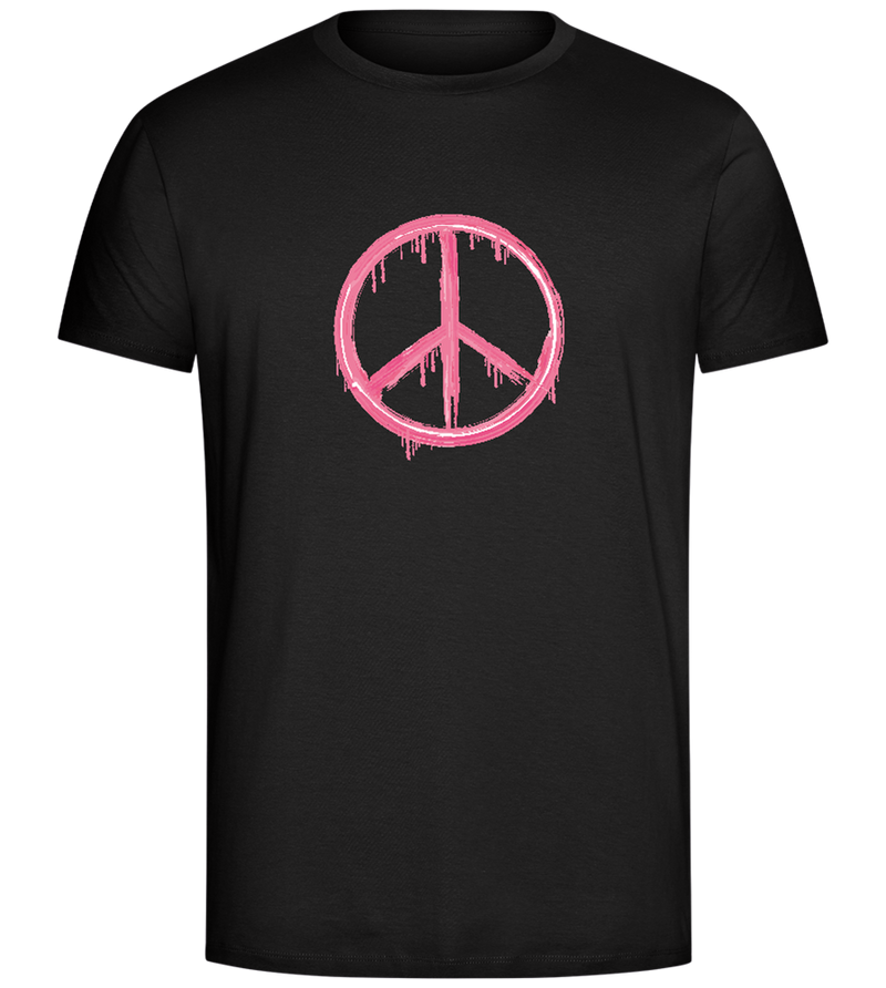 Peace Symbol Design - Comfort Unisex T-Shirt_DEEP BLACK_front