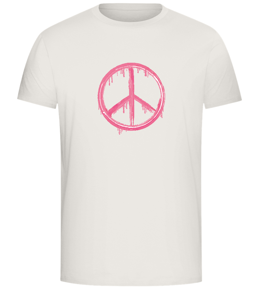 Peace Symbol Design - Comfort Unisex T-Shirt_ECRU_front