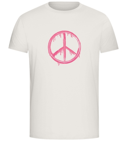 Peace Symbol Design - Comfort Unisex T-Shirt_ECRU_front