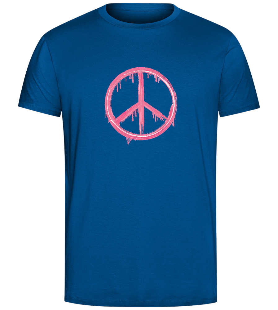 Peace Symbol Design - Comfort Unisex T-Shirt_ROYAL_front