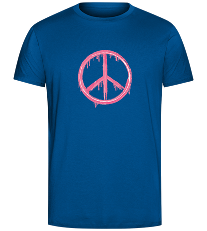 Peace Symbol Design - Comfort Unisex T-Shirt_ROYAL_front