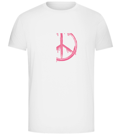 Peace Symbol Design - Comfort Unisex T-Shirt_WHITE_front