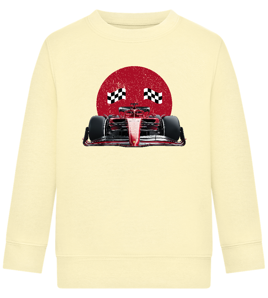 Speed Demon Design - Comfort Kids Sweater_AMARELO CLARO_front