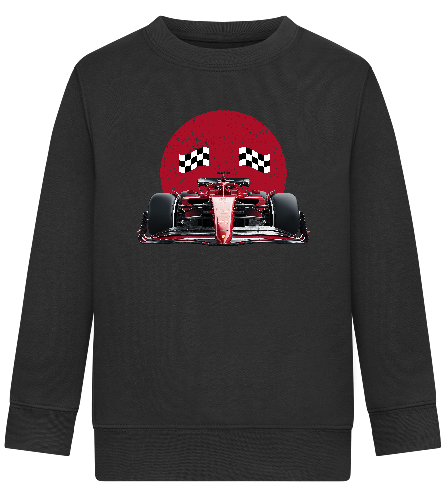 Speed Demon Design - Comfort Kids Sweater_BLACK_front