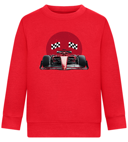 Speed Demon Design - Comfort Kids Sweater_BRIGHT RED_front