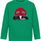 Speed Demon Design - Comfort Kids Sweater_MEADOW GREEN_front