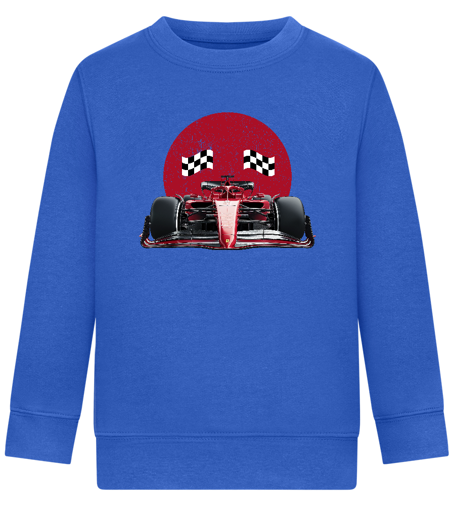 Speed Demon Design - Comfort Kids Sweater_ROYAL_front