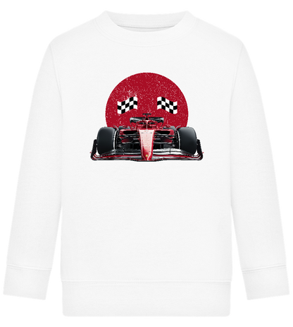 Speed Demon Design - Comfort Kids Sweater_WHITE_front