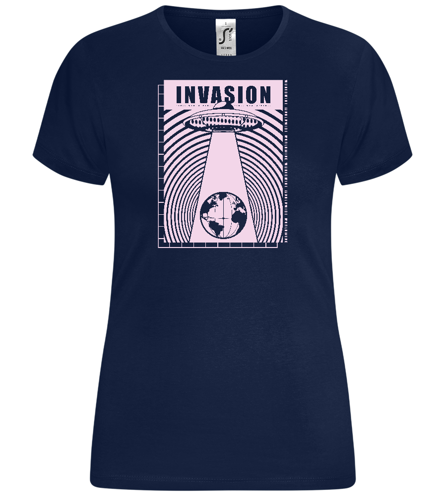 Invasion Ufo Design - Comfort women's t-shirt_MARINE_front