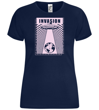 Invasion Ufo Design - Comfort women's t-shirt_MARINE_front