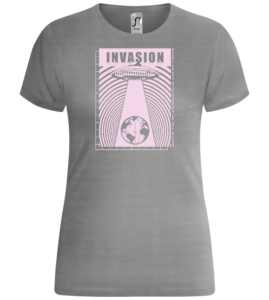 Invasion Ufo Design - Comfort women's t-shirt_ORION GREY_front