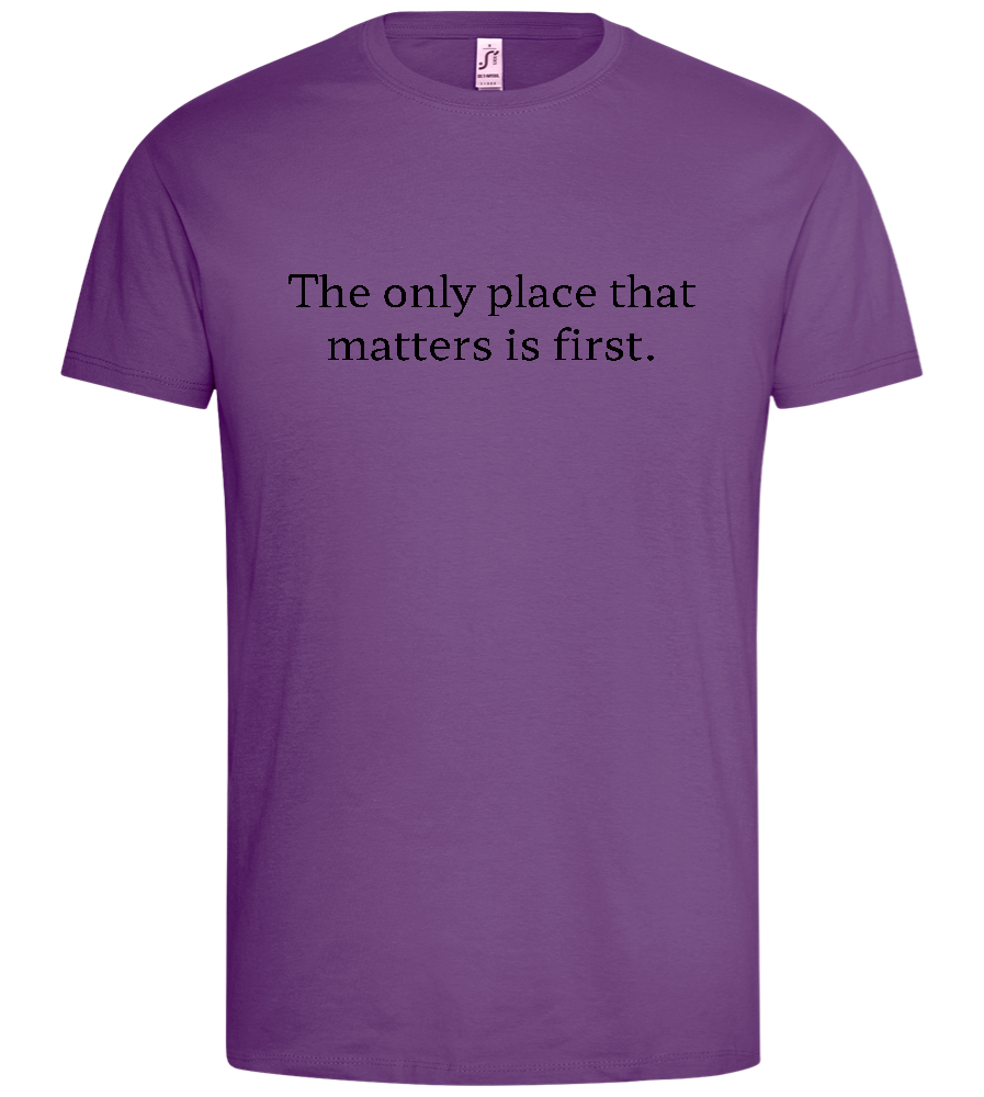 The Only Place That Matters Design - Premium men's t-shirt_LIGHT PURPLE_front