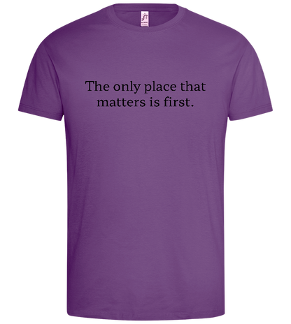 The Only Place That Matters Design - Premium men's t-shirt_LIGHT PURPLE_front