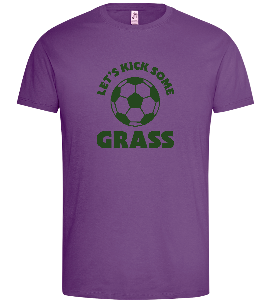 Let's Kick Some Grass Design - Premium men's t-shirt_LIGHT PURPLE_front