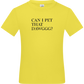 Can I Pet That Dawggg Design - Basic kids t-shirt_LEMON_front