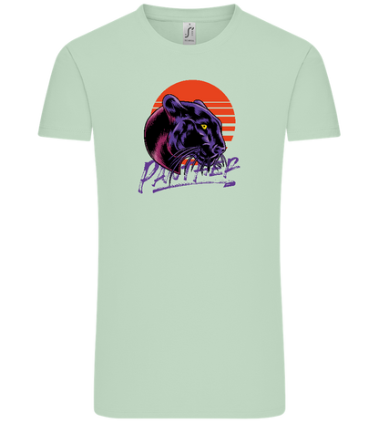 Retro Panther Design - Comfort Unisex T-Shirt_ICE GREEN_front