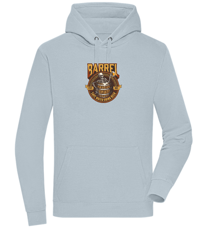 Save Water Drink Beer Barrel Design - Premium unisex hoodie_CREAMY BLUE_front