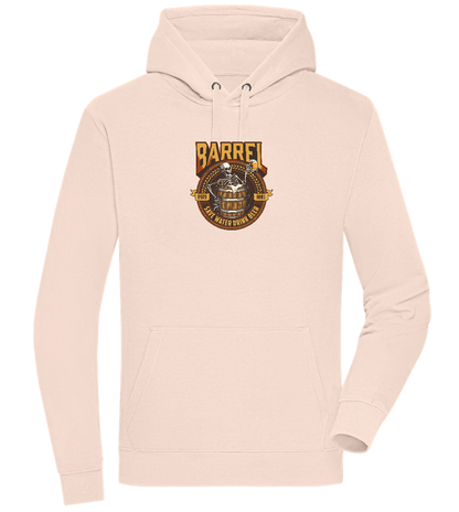 Save Water Drink Beer Barrel Design - Premium unisex hoodie_LIGHT PEACH ROSE_front