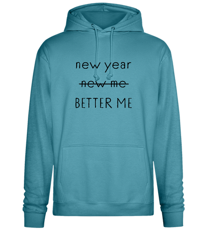 New Year Better Me Design - Premium Essential Unisex Hoodie_POOL BLUE_front