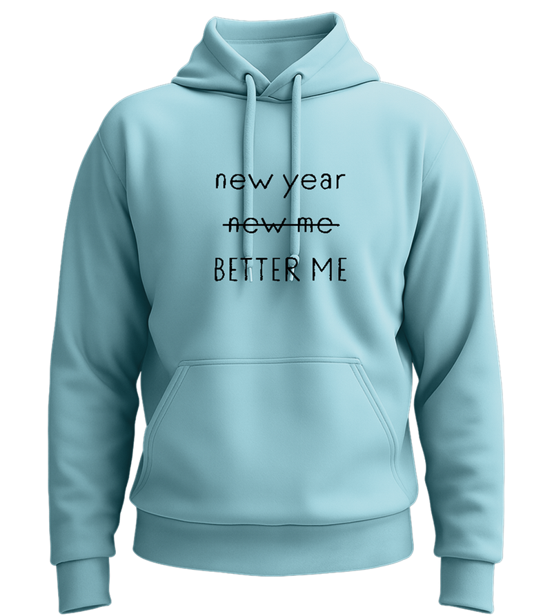 New Year Better Me Design - Premium Essential Unisex Hoodie_POOL BLUE_front