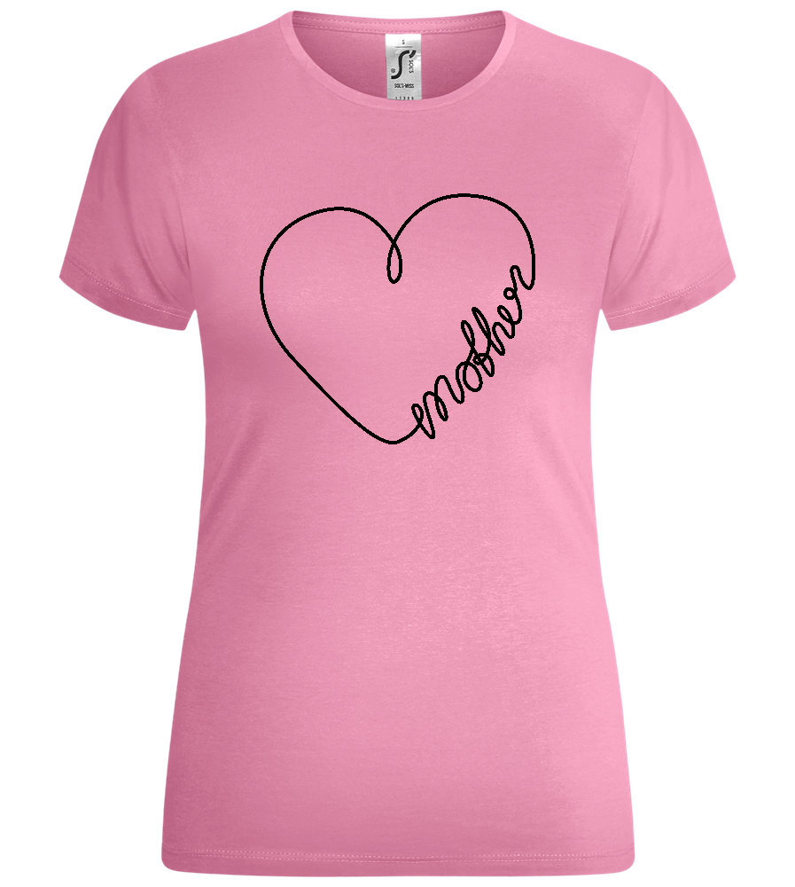 Mother in Heart Design - Comfort women's t-shirt_PINK ORCHID_front