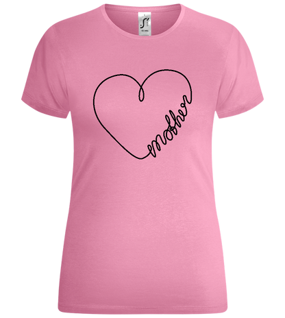 Mother in Heart Design - Comfort women's t-shirt_PINK ORCHID_front