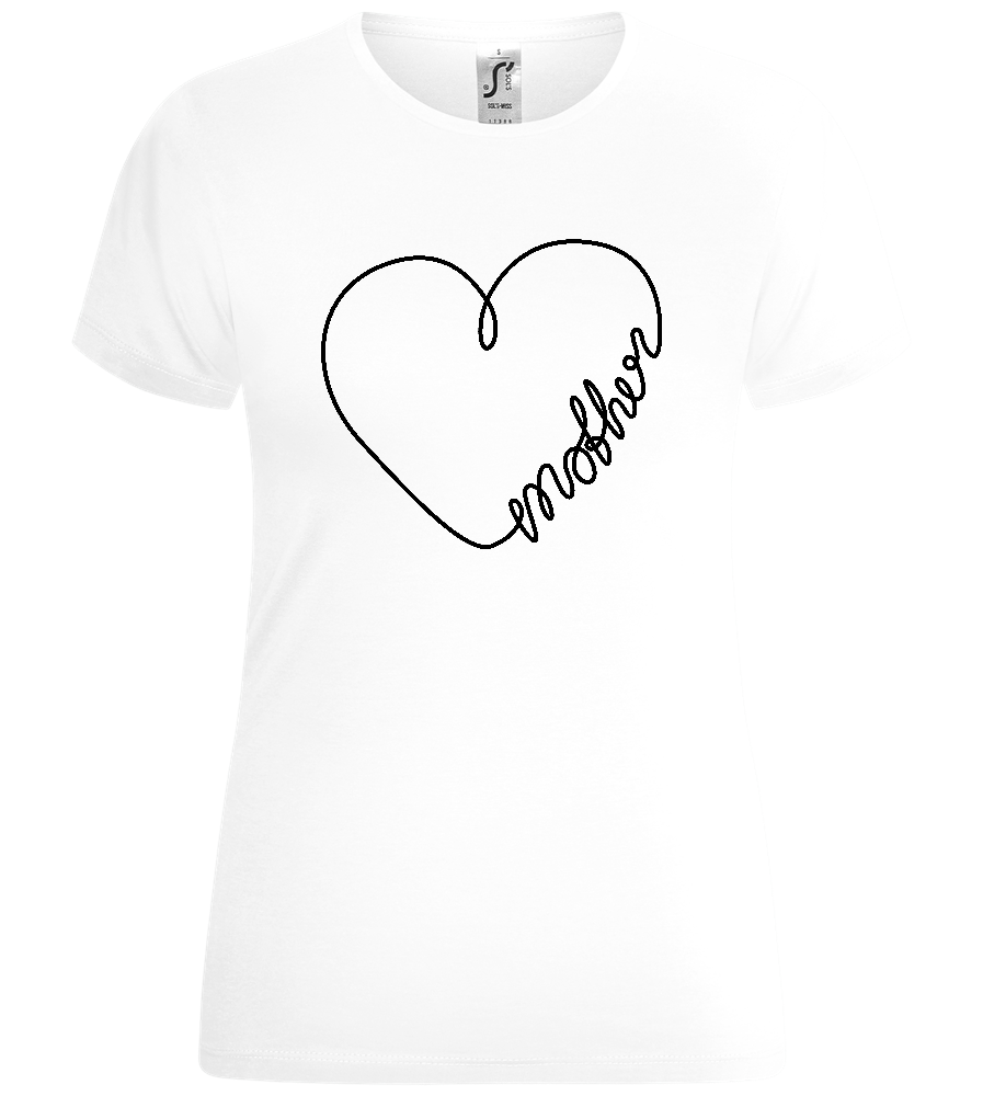 Mother in Heart Design - Comfort women's t-shirt_WHITE_front