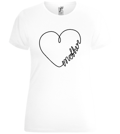 Mother in Heart Design - Comfort women's t-shirt_WHITE_front