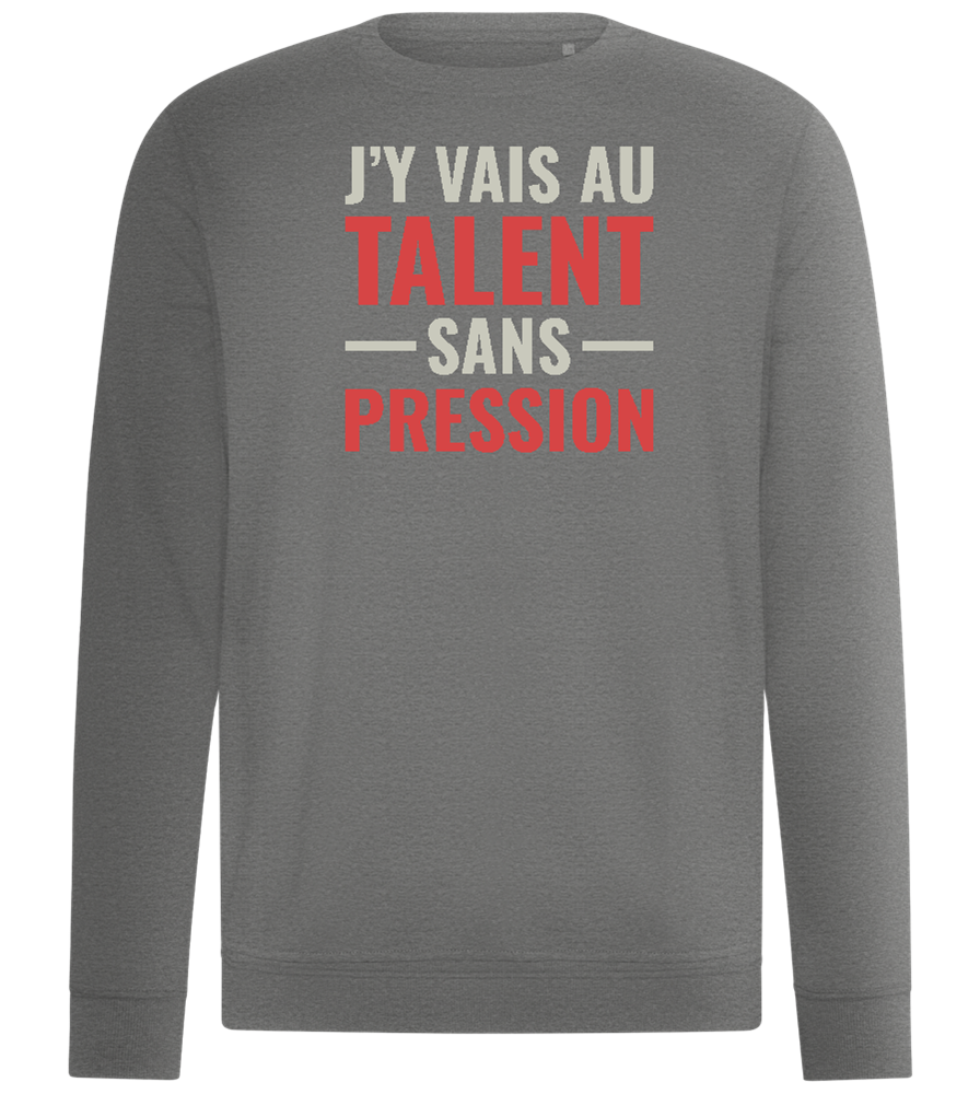 J'y Vais au Talent Sans Pression Design - Comfort unisex sweater_ORION GREY II_front