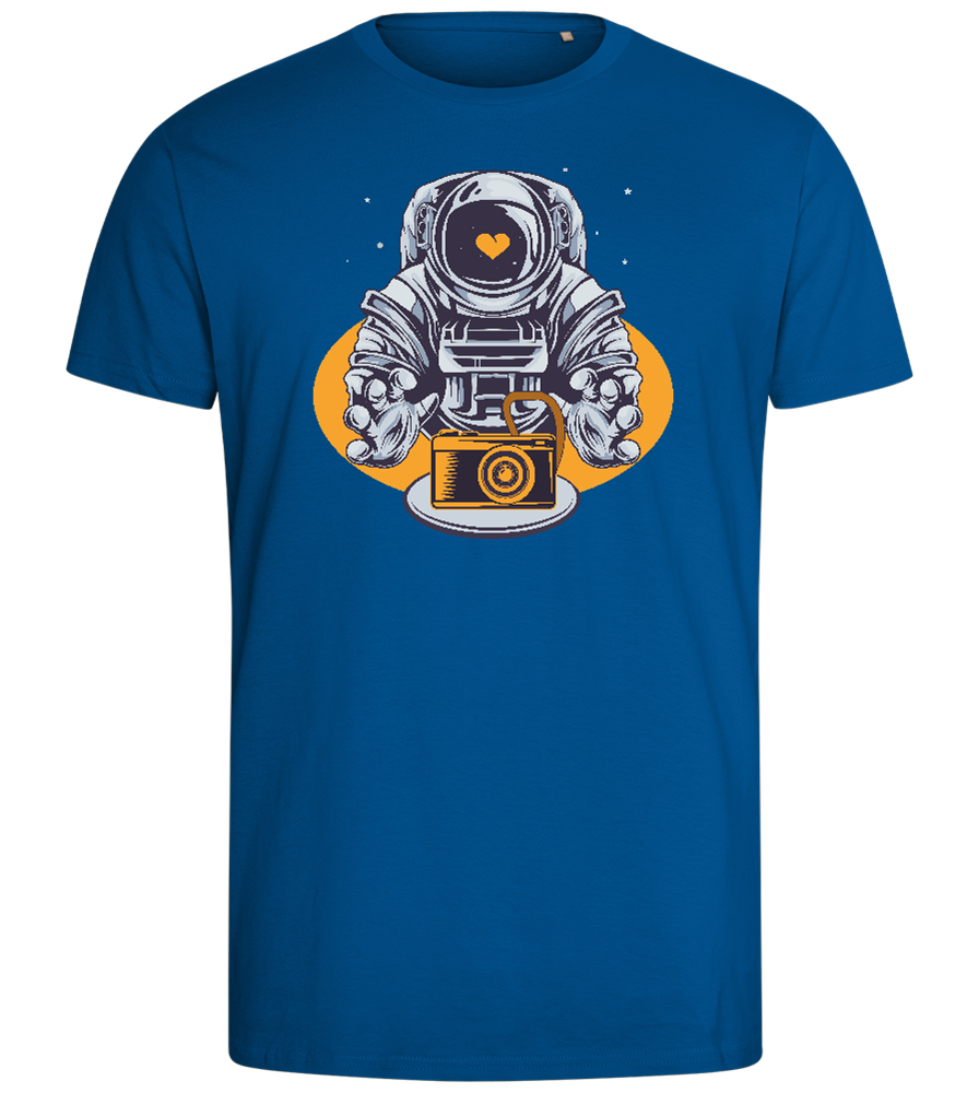 Spaceman Camera Design - Comfort men's fitted t-shirt_ROYAL_front