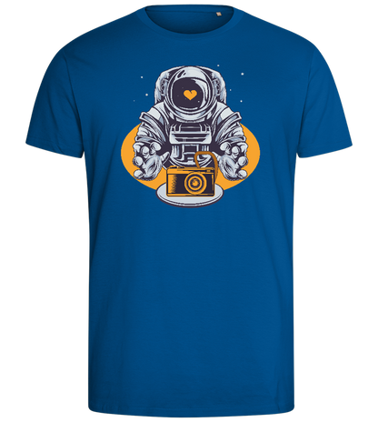 Spaceman Camera Design - Comfort men's fitted t-shirt_ROYAL_front