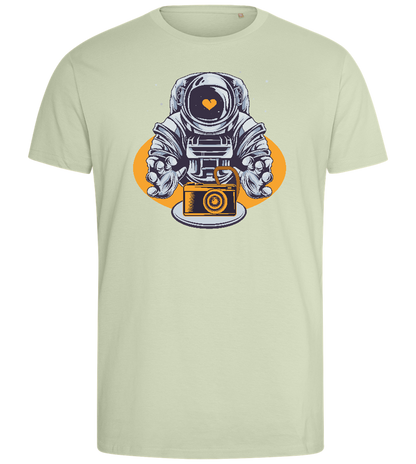 Spaceman Camera Design - Comfort men's fitted t-shirt_SILESTONE_front