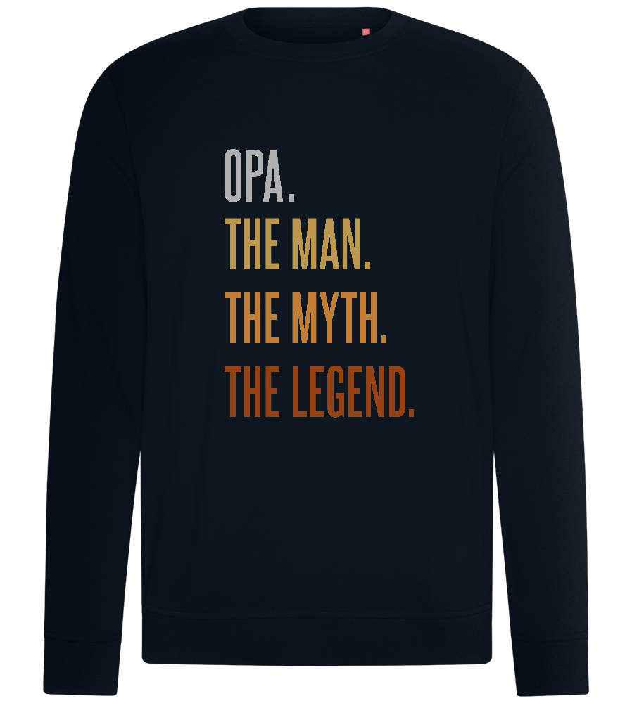 Opa Man Myth Legend Design - Comfort unisex sweater_BLACK_front