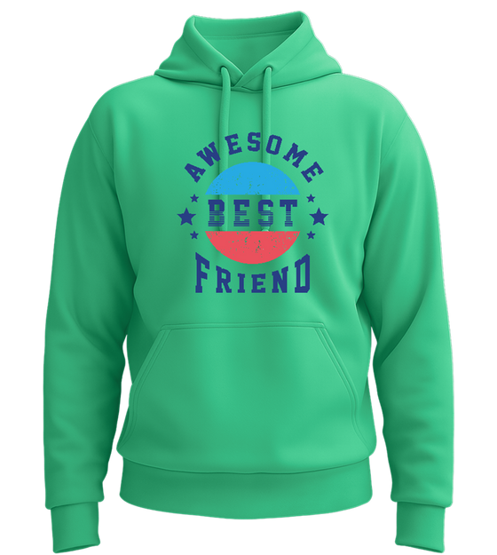 Awesome Best Friend design - Premium Essential Unisex Hoodie_SPRING GREEN_front