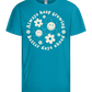 Keep Growing Smiley Design - Basic kids t-shirt_TURQUOISE_front