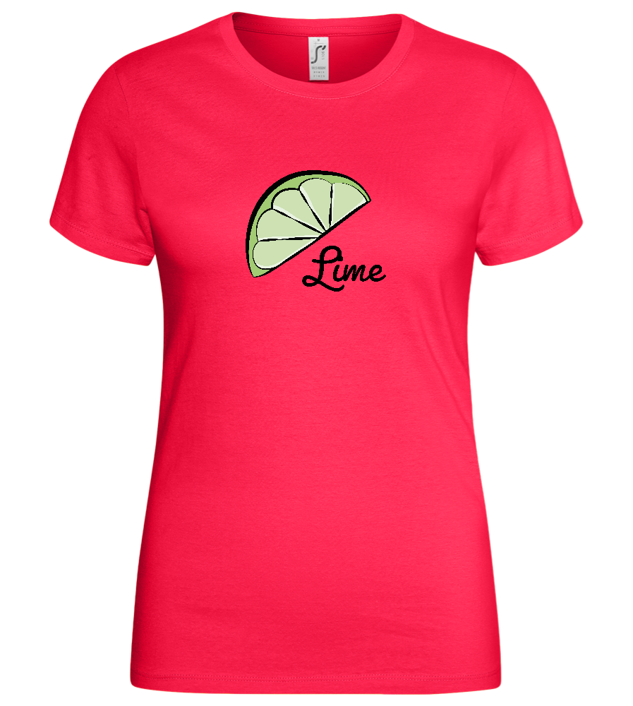 To my Lime Design - Basic women's t-shirt_CORAL_front