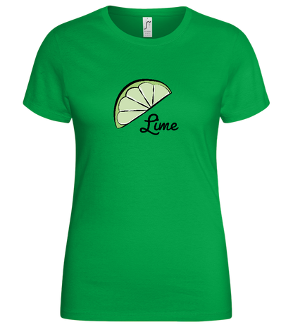 To my Lime Design - Basic women's t-shirt_MEADOW GREEN_front