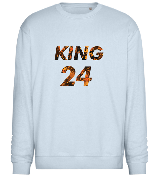 KING 24 Design - Comfort Essential Unisex Sweater_CREAMY BLUE_front