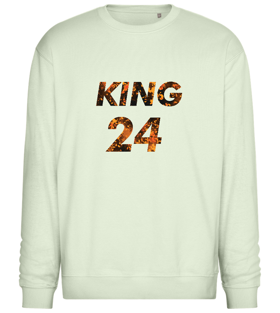 KING 24 Design - Comfort Essential Unisex Sweater_CREAMY GREEN_front