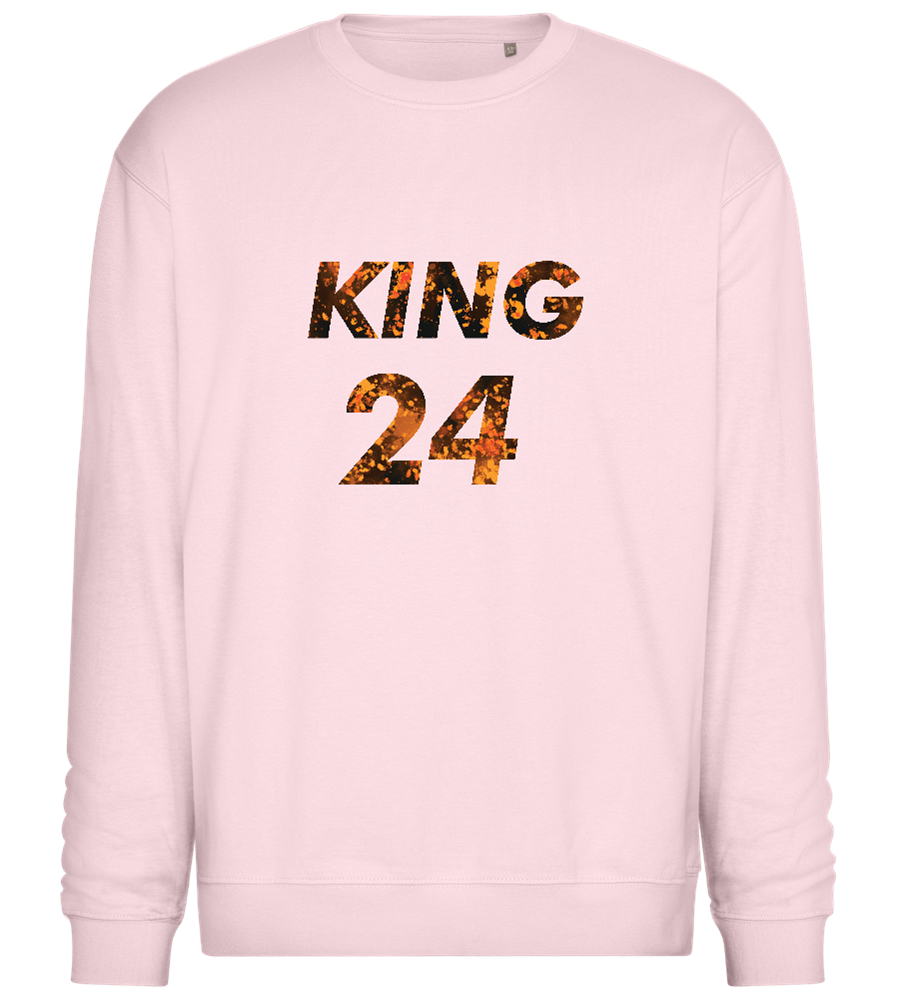 KING 24 Design - Comfort Essential Unisex Sweater_LIGHT PEACH ROSE_front