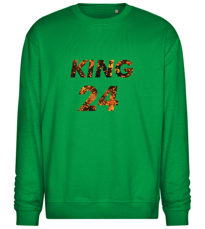 KING 24 Design - Comfort Essential Unisex Sweater_MEADOW GREEN_front